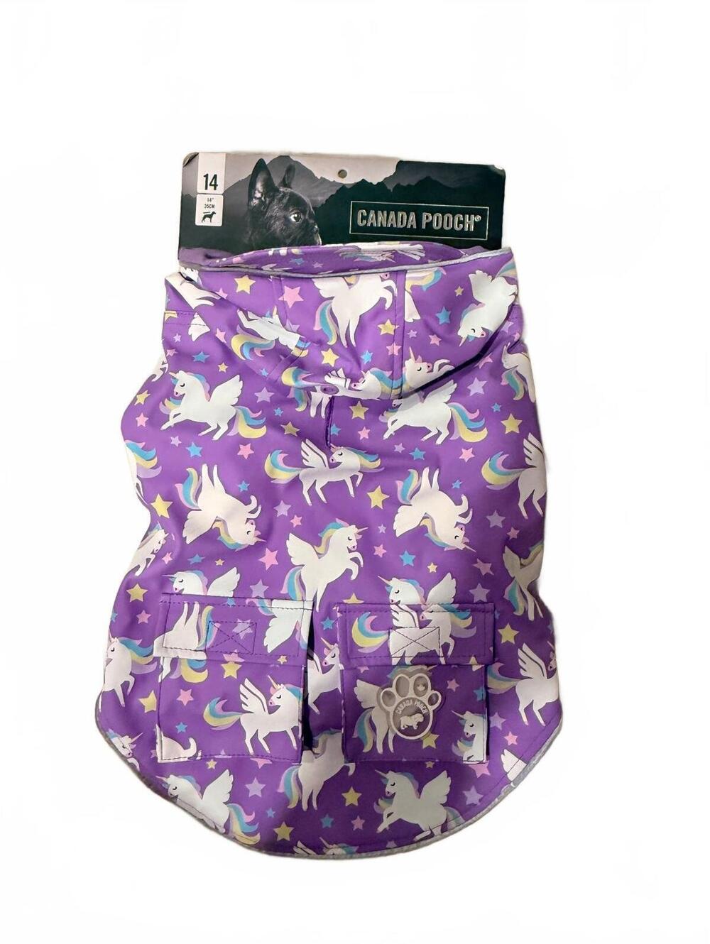 Canada pooch 14” dog raincoat